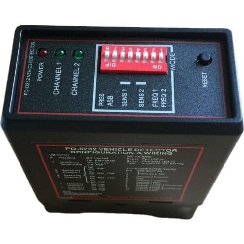 110V barrier gate and Gate opener use PD232 inductive vehicle two channel loop detector loop sensor