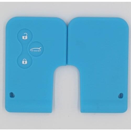 3PC Silicon Smart Remote Cover For Renault Koleos Kadjar Megane 3 Button Card Key Fob