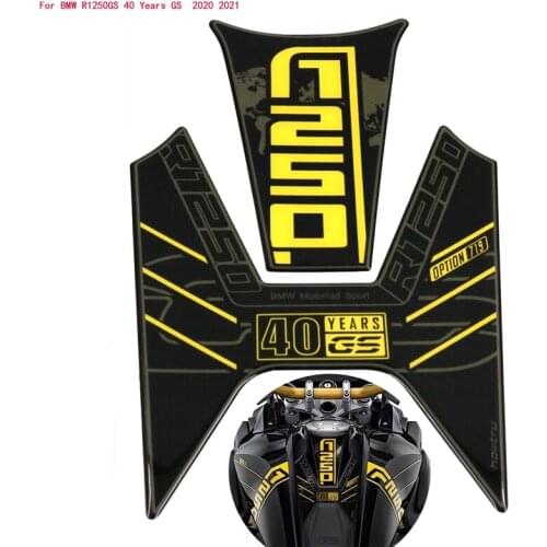 For BMW Motorrad R1250GS Adventure 2019-2022 3D Resin Motorcycle Tank Pad Sticker - 40 Years GS