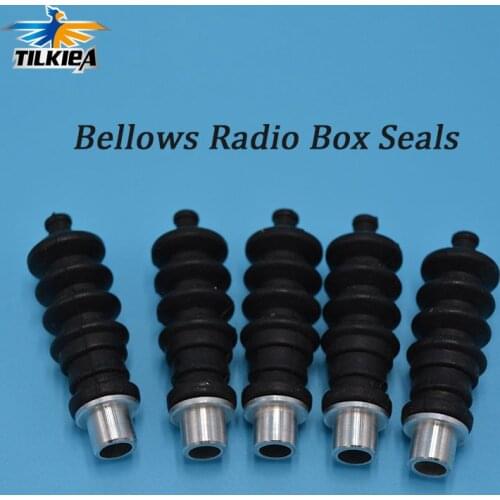 1PC RC Boat Aluminium fittings and Rubber Bellows Radio Box Seals Ideal For Servo Push Rod Seal To Rudder