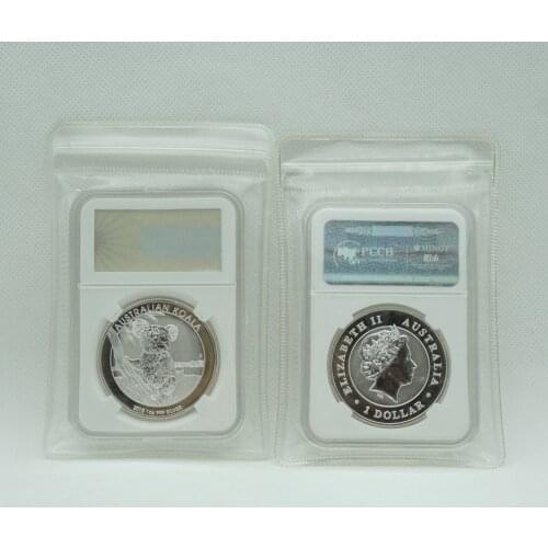 Australia Animal Silver Coin One Troy Ounce Kookaburra koala kangaroo spider 999 Silver Plated Replica Elizabeth coin PCCB case