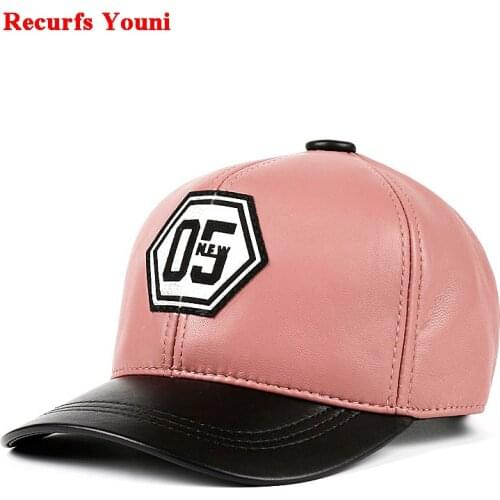 Free Shipping Winter Women Real Leather Letters Maple Leaf Baseball Caps Men Ladies Casual Hip Hop Hat Man Street Hockey Gorra