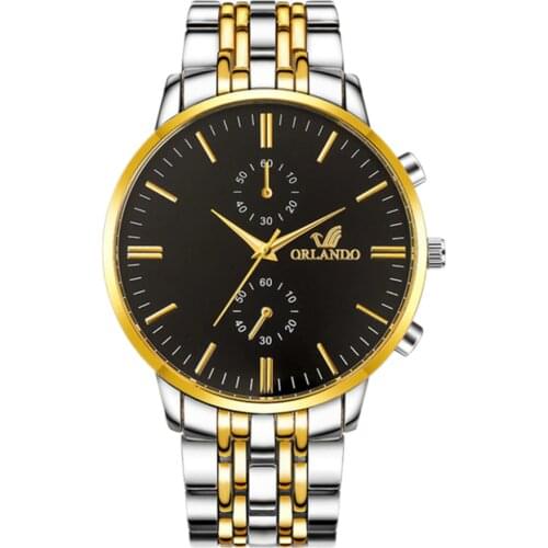 Bowake Mens Gold Watch