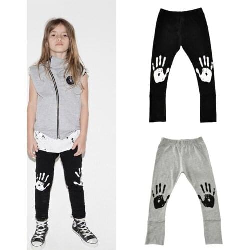 Children Autumn Cotton Leggings Girls Skinny Pants 2019 Baby Kids Spring Mid Elastic Waist Trousers For 2 to 7 Years Old Baby