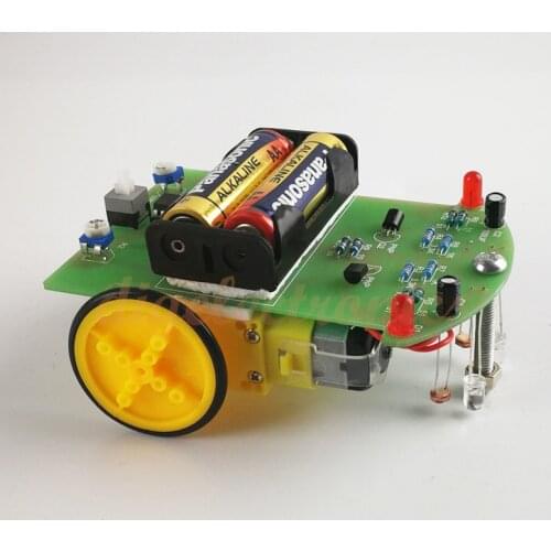 D2-1 Intelligent Tracking Car Motor Electronic DIY Kit Smart Automobile Parts Robot Car for DIY Electric Toy Without Battery
