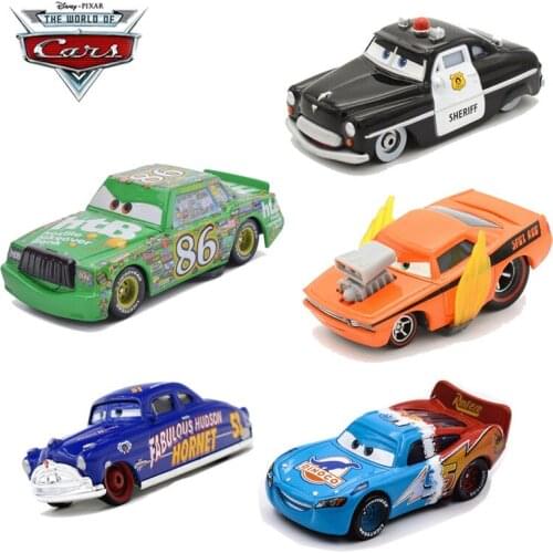1:55 Metal Disney Pixar Cars 3 Lightning McQueen The King 43# Alloy Model Figures For Kids Toys Christmas Birthday Gifts