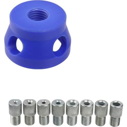 ABSF Replaceable Drill Guide Doweling Jig Kit 3-10mm Drill Positioning Pocket Hole Jig Hole Puncher Woodworking Tools