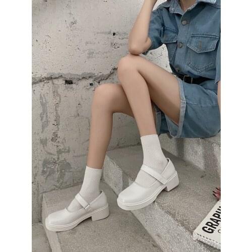 2021 spring new Japanese lolita small leather shoes British college style with JK Mary Jane shoes