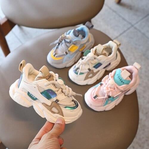 2021 Autumn Baby Shoes Breathable Mesh First Walkers Boy Girl Toddler Shoes Soft Comfortable Non-slip Infant Sneaker