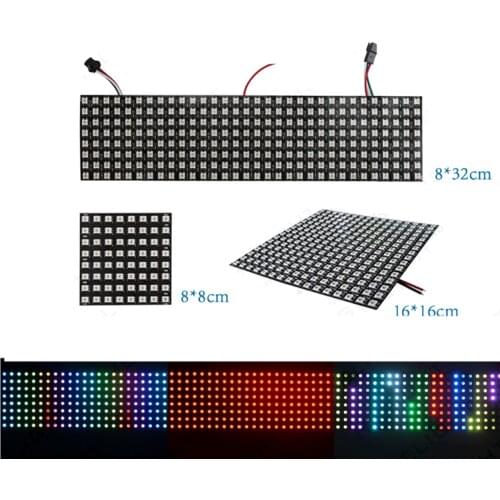 Ws2812b led Pixels light strip 8x8 16x16 8x32 ws2812 leds Panel Pixel screen RGB Individually addressable strips address lamp 5V