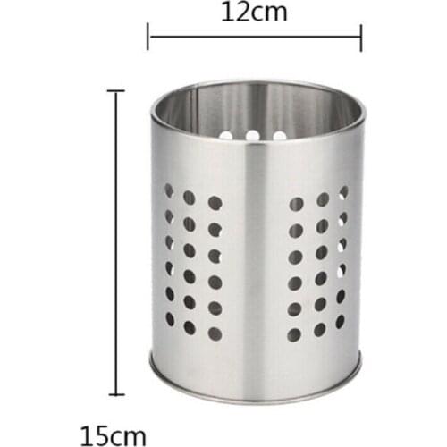 Stainless Steel Cutlery Stand Hanging Cutlery Holder Storage Basket Rack Spoon Fork Chopsticks Container Holder Kitchen Tools