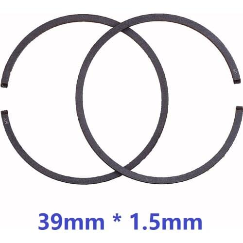 2pcs/lot 39mm X1.5mm Piston Ring For Zenoah G3800 3800 38CC ECHO CS-350WES CS350T Chainsaw TOPSUN Zomax YD38 Husqvarna STIGA GGP