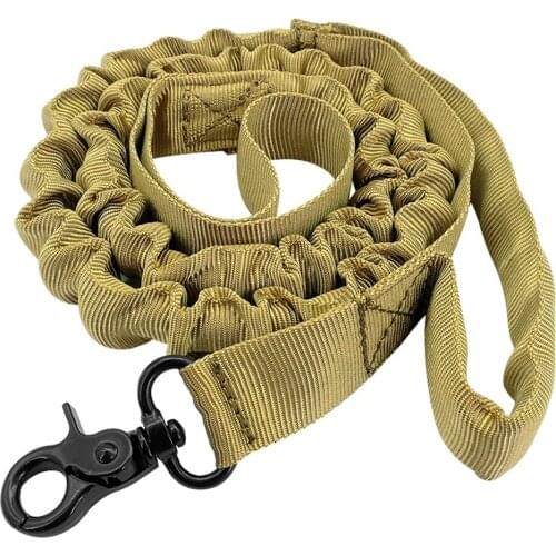 Bungee Dog Leash 2 Handle Explosion-proof Buffering Army Tactical Dog Pet Leash Elastic Leads Rope For German Shepherd Big Dogs