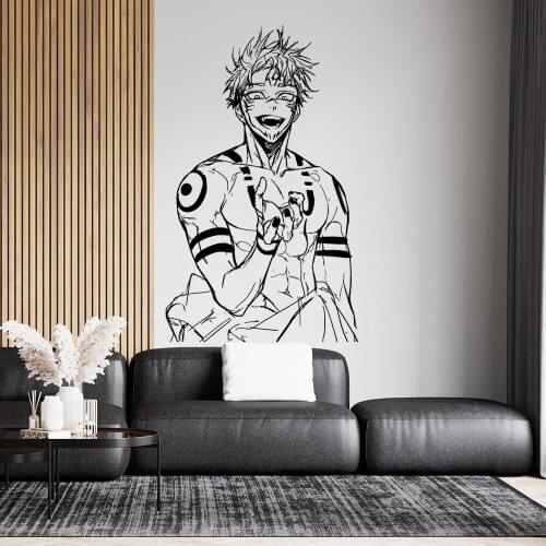 Drop Shipping Jujutsu Kaisen Wall Decal Living Room Removable Mural For Kids Rooms Decoration Wall Art MURAL Drop Shipping