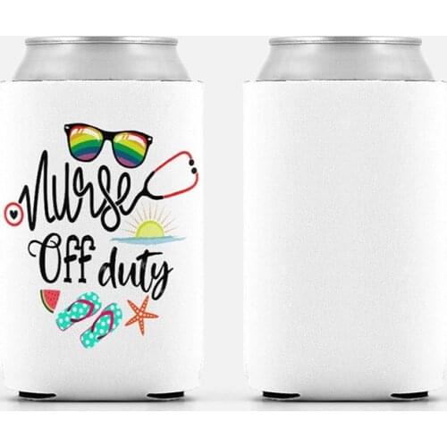Nurse Off Duty Can Cooler Beaching Not Nursing Christmas Holiday birthday Retired Retirement party graduation decoration gift