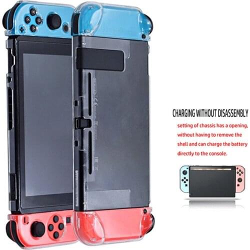 Detachable Crystal PC Transparent Case For Nintendo Nintend Switch NS NX Cases Hard Clear Back Cover Shell Coque Ultra Thin Bag