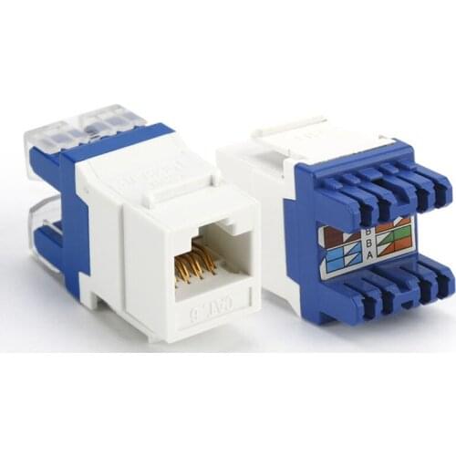 ELECALL CAT6 10pcs Tool-free UTP network module FJ45 connector Information socket Computer Outlet cable adapter