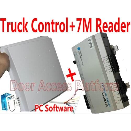 Truck Parking System 7 Meters reading distance 1 pc UHF RFID 868MHz Long range reader+1 pc of Web/TCP/IP Car Controller PCB Box