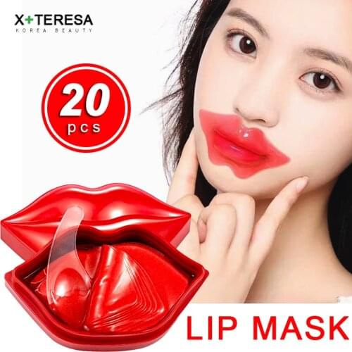 Rose Essence Moisturizing Lip Mask Hyaluronic Hydrating Whitening Lip Patches Lips Plumper Anti-drying Lip Care Moisturizer