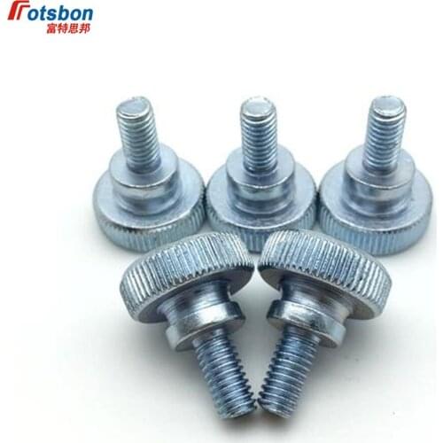 M8 Knurled Thumb Screw With Collar With Knurling Screws Manual Adjustment Screws Bolt Knukles Tornillos Parafuso Tornillo DIN464