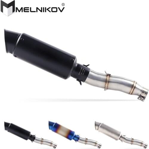 Motorcycle Full Exhaust System Muffler Escape Slip On For YAMAHA Tricker XG250 XT250 XG XT 250 CC Middle Pipe Adapter Exhaust