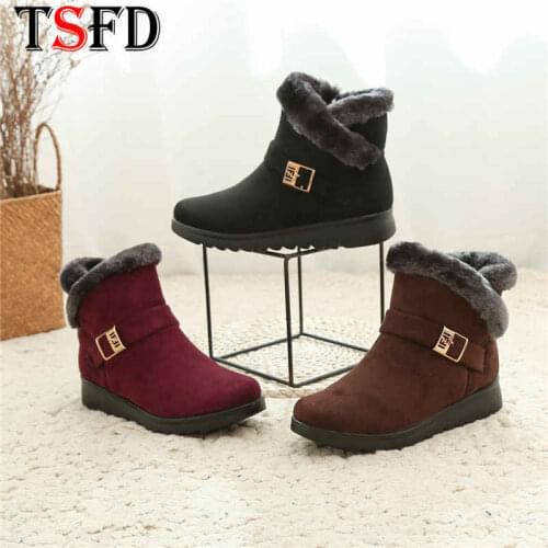Large Size Womens Shoes 2020 Fashion Designer Boots Warmest Winter Shos Women Slip-on Snow Boots for Women Climbing Footwear W8