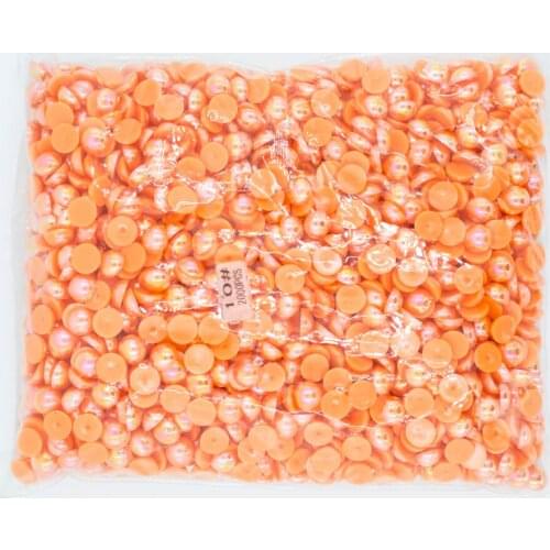 2mm,4mm,5mm,6mm,8mm,10mm,12mm Jelly Hyacinth AB Flat back ABS round Half Pearl beads, imitation plastic half pearl beads