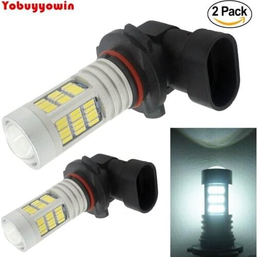 2PCS 4014 72-SMD H10 9145 PY20D LED Car Light Bulb White for Car Fog Lights or Daytime Running Lights,1366LM