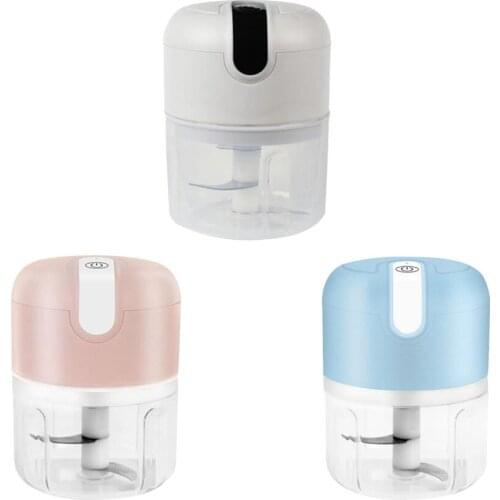 250ml Mini USB Wireless Electric Garlic Masher Press Crusher Mincer Vegetable Chili Meat Grinder Food Chopper Kitchen Gadgets