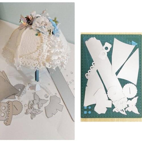 3D Butterfly Umbrella Frame Metal Cutting Dies Stencils For DIY Scrapbooking Decoration Embossing Supplier Handcraft Die Cut