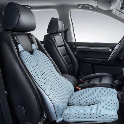 Car Cushion Seat Support Pillow Back Pillow and Hip Pad Relieve Spine Pain Relieve Tailbone and Waist Pressure Long Time Sit