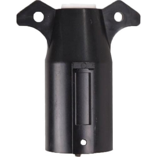 12V Car Plug 7 PIN Trailer Plug American 7 Way Blade Round Connector for Ford Jeep Toyota Pickup Pure Copper