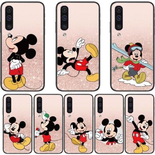Disney Mouse Pink Mickey Phone cover hull For SamSung Galaxy S 8 9 10 20 21 S30 Plus Edge E S20fe 5G Lite Ultra black soft