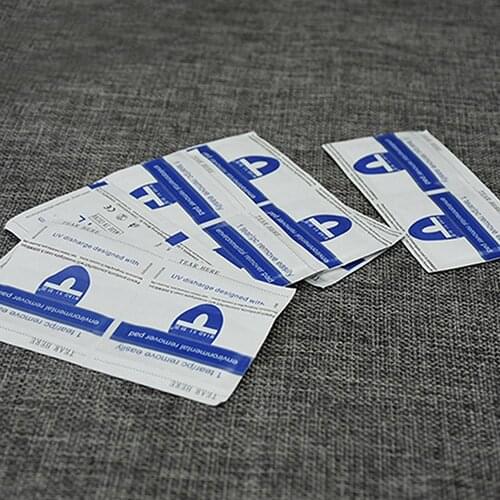 20Pcs Gel Lacquer Nail Polish Foil Easy Remover Cleaner Wraps Acetone Kit