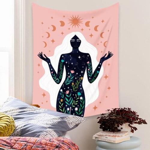 Moon tapestry wall decoration blanket livingroom background wall sheet large fabric tapestry