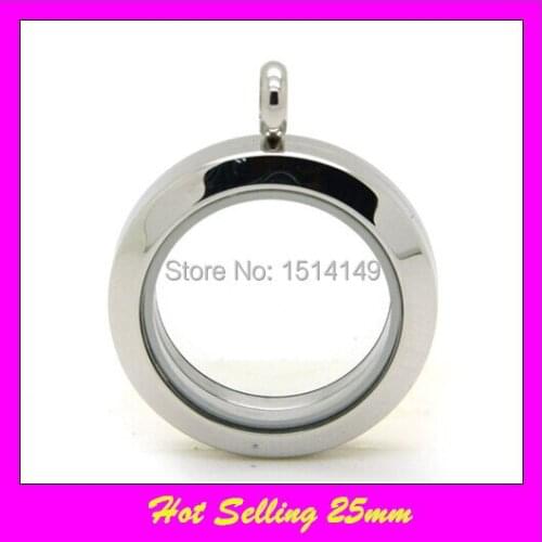 Hot selling stainless steel floating locket pendant silver screw floating locket wholesale