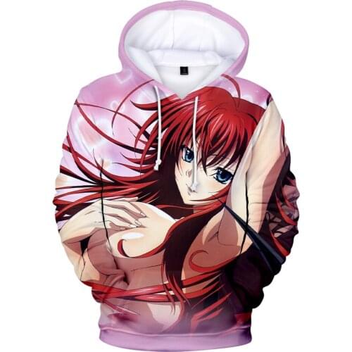 Kawaii Hoodie Highschool DxD Hyoudou Issei Rias Gremory Asia Argento 3D Hoodies Sportswear Kids Hooded Women/Men Th Kids Clothes