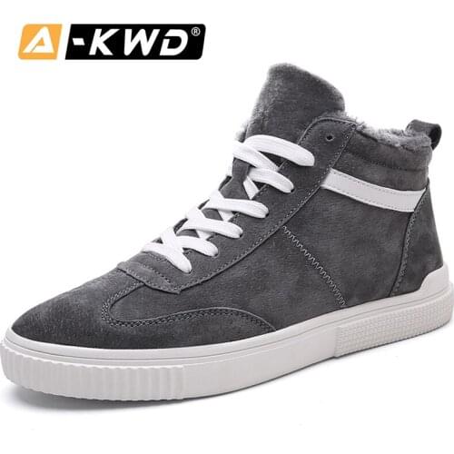 Fashion New Winter Men Boots High Top Sneakers Men Work Boots Pu Leather Men Sneakers Casual Sports Shoes for Male Herenschoenen