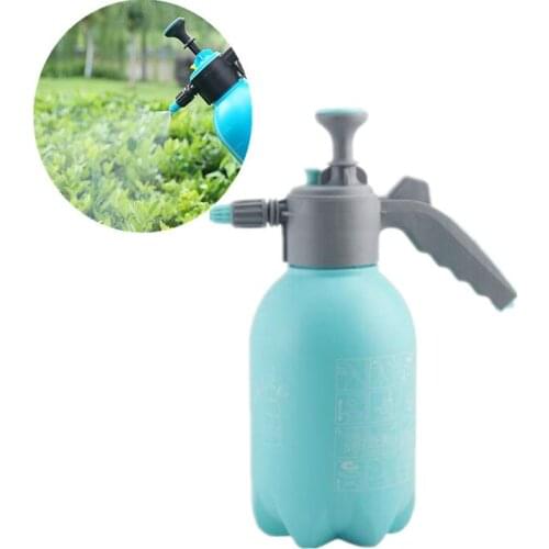 2L Blue Flower Watering Can Household High Pressure Sprayer Spray Bottle Gardening Irrigation Tools