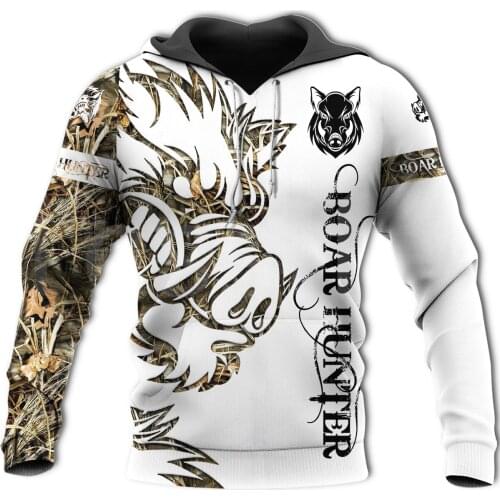 Tessffel Hog Hunting Boar Hunter Animal Camo Tattoo Harajuku Pullover 3DPrint Men/Women Tracksuit Unisex Casual Funny Hoodies N1