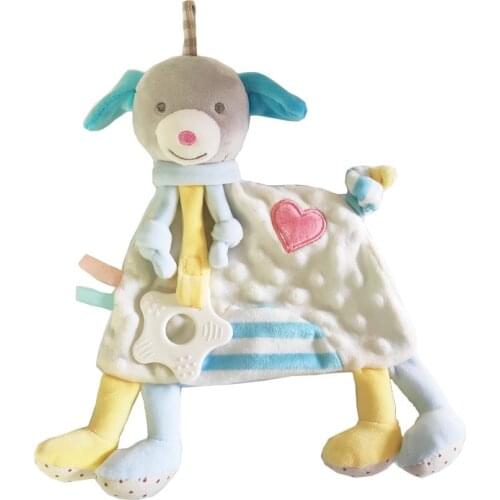 Baby Soft Cartoon Bear Puppet Toys Gift Infants Comforter Blanket Bedding Swaddle Towel for Kid Appease Sleep Soothe Plush Dolls