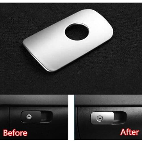 YAQUICKA ABS Car Interior Passenger Seat Glove Storage Box Switch Panel Cover Trim Sticker Fit For VW Tiguan 2010-2017 Styling