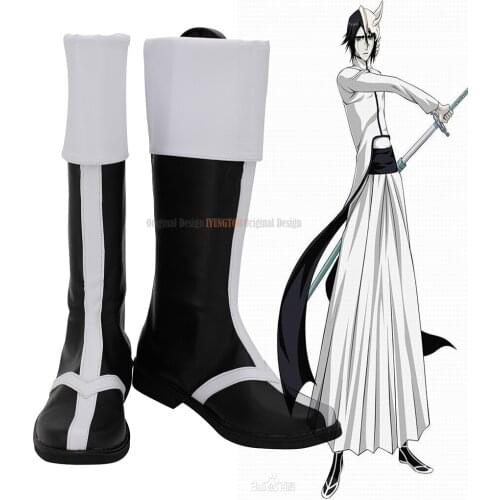 Ulquiorra Cifer Shoes Cosplay Bleach Ulquiorra Cifer Cosplay Boots Black Shoes Custom Made