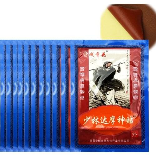 104pcs chinese Shaolin Medicated Plaster Knee Pain Relief Adhesive Patch Joint Back Medicated Plaster Pain Relieving patches
