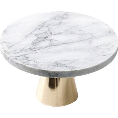 Marble Cake Cupcake Stand Round Dessert Display Tray for Anniversary Ceremony