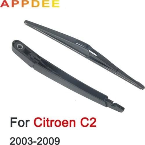 APPDEE Rear Wiper Arm & Rear Wiper Blade for Citroen C2 2003 2004 2005 2006 2007 2008 2009