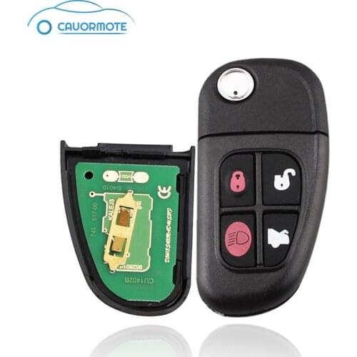 Folding Flipped Remote Key For Jaguar S Type X Type XK8 XJR XJ8 XJ6 Replacement Electronic Chip 315MHZ Central Locking Car Key