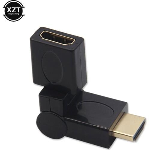 Hdmi-compatible Male To Female Adapter Cable Mini Converter Multi Angle 360 Degree Swivel Rotating 1080P HD for TV PC Connector