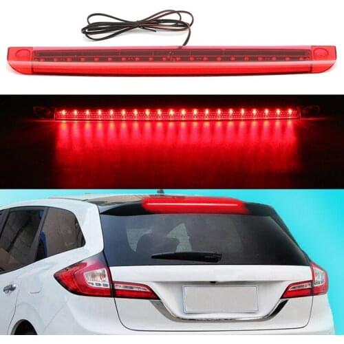 Universal Car Motorcycle Red 12V 20 LED 3RD High Mount Brake Tail Stop Light