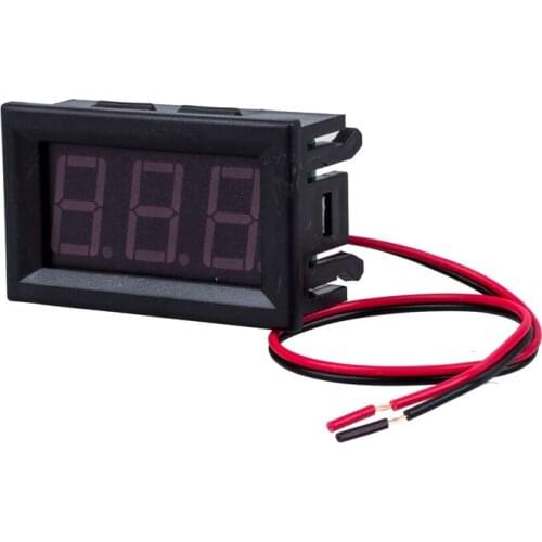 2 Wire Blue DC 4.5-30V LED Panel digital display Voltage Meter Voltmeter